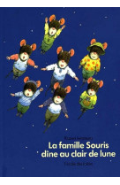 Famille souris dine au clair de lune