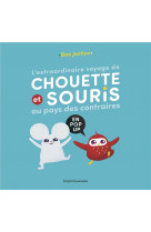 L-extraordinaire voyage de chouette et souris au pays des contraires - en pop-up