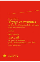 Voyage et aventures en deux iles desertes des indes orientales  -  recueil de quelques memoires pour l'etablissement de l'ile d'eden