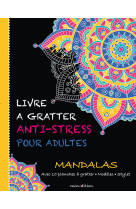 Livre a gratter anti-stress pour adultes - mandalas