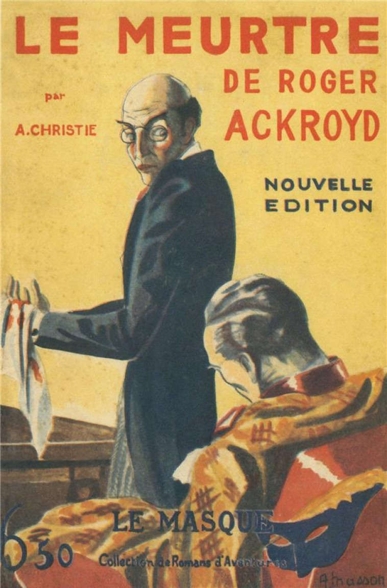 LE MEURTRE DE ROGER ACKROYD - FAC-SIMILE PRESTIGE - CHRISTIE AGATHA - Ed. du Masque