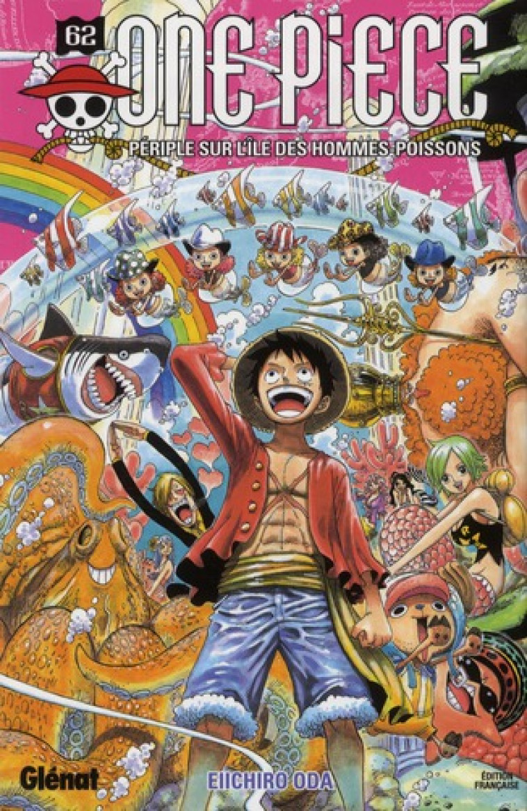 ONE PIECE - EDITION ORIGINALE - TOME 62 - PERIPLE SUR L-ILE DES HOMMES-POISSONS - ODA EIICHIRO - Glénat