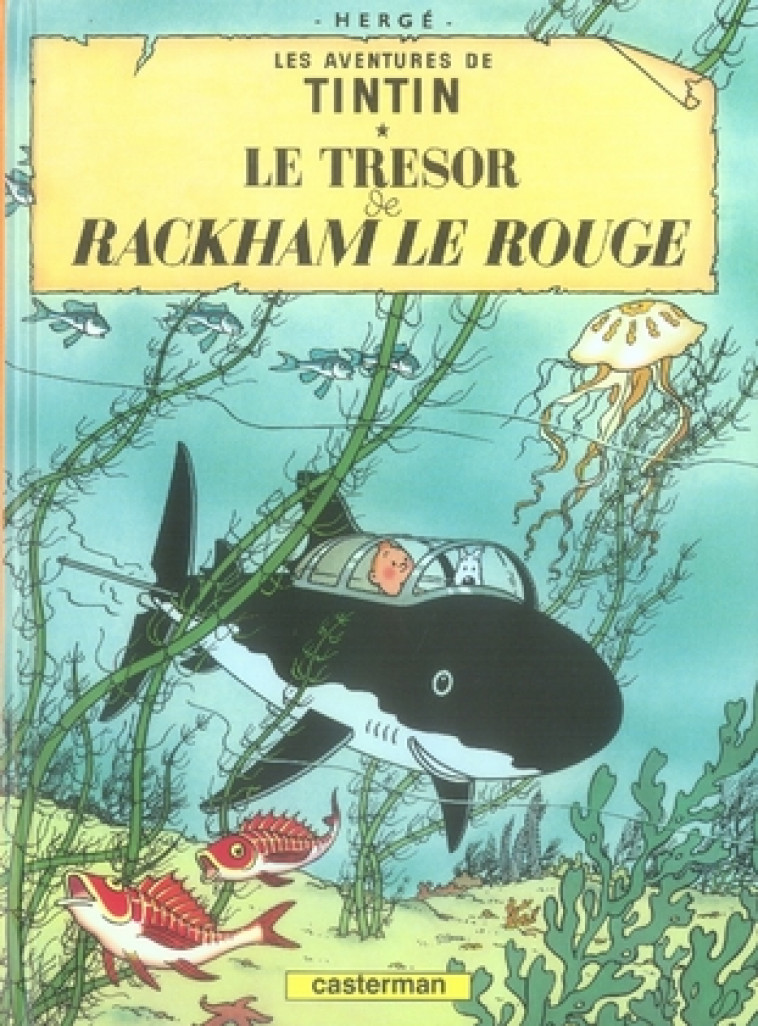 TINTIN - PETIT FORMAT COULEURS - T12 - LE TRESOR DE RACKHAM LE ROUGE - HERGE - CASTERMAN