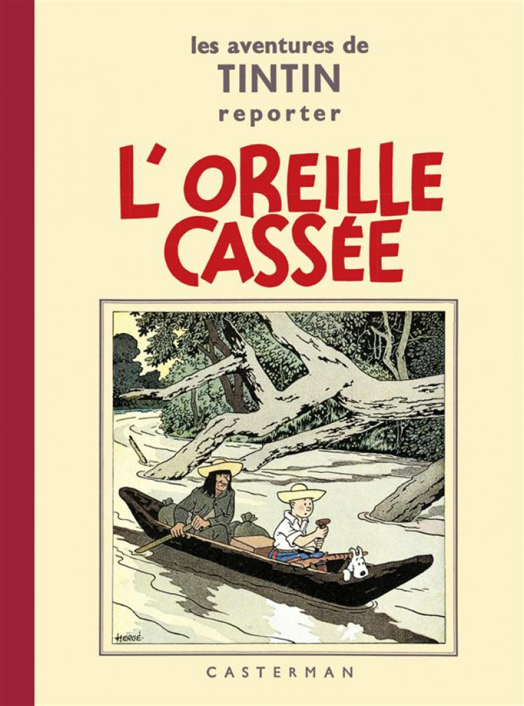 TINTIN - PETIT FORMAT NOIR ET BLANC - T06 - L-OREILLE CASSEE - HERGE - CASTERMAN