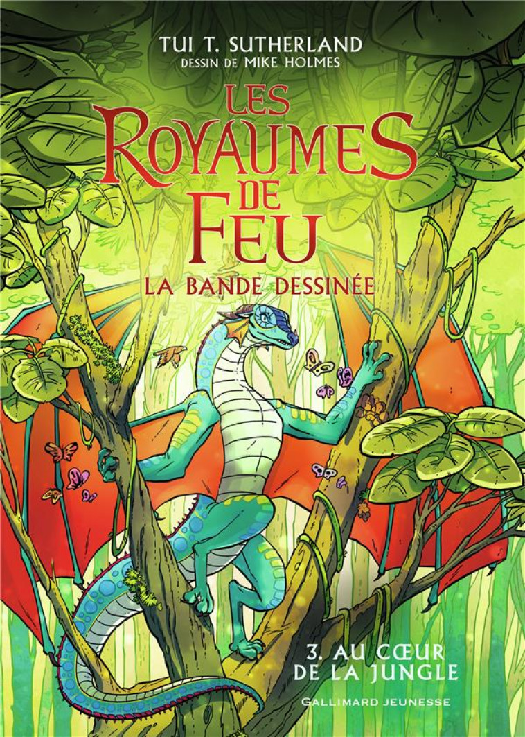 LES ROYAUMES DE FEU - VOL03 - LA BANDE DESSINEE-AU COEUR DE LA JUNGLE - SUTHERLAND/HOLMES - GALLIMARD