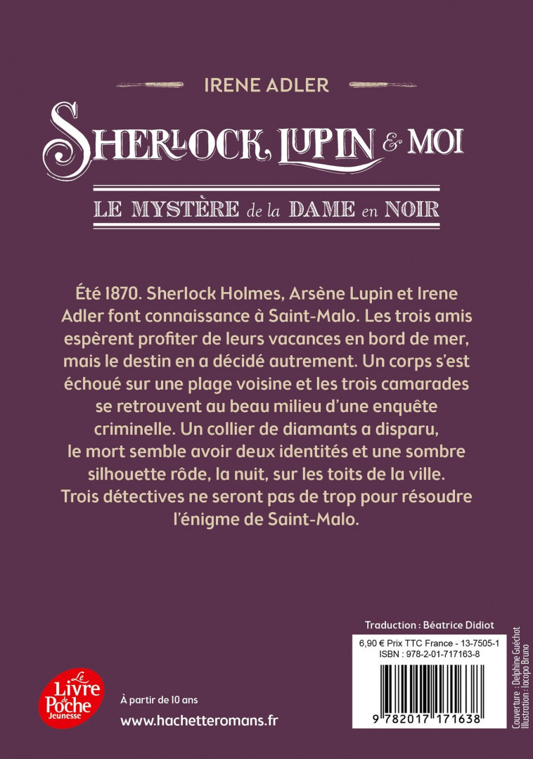 Sherlock, Lupin et moi - Tome 1 - Didiot Béatrice, Adler Irène - POCHE JEUNESSE