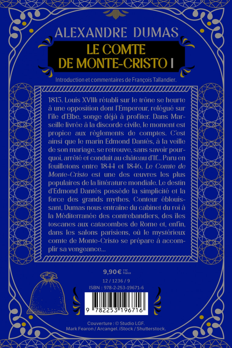 Le Comte de Monte-Cristo (Tome 1) - Nouvelle édition - Dumas Alexandre - LGF