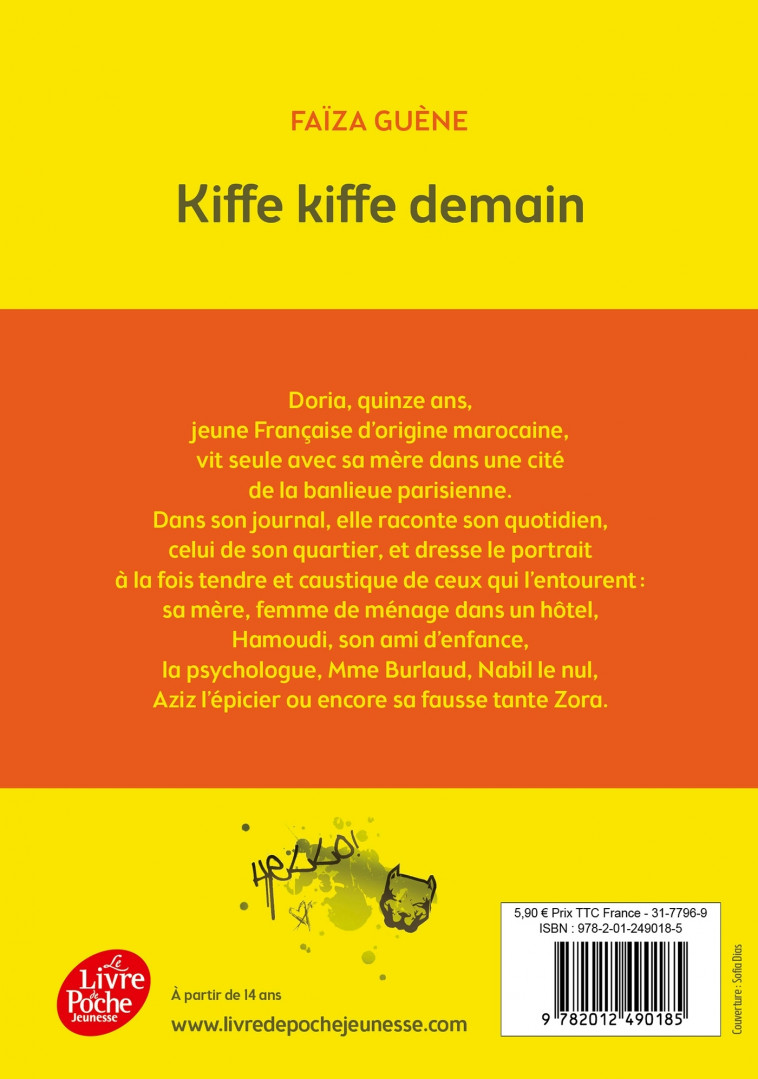 Kiffe kiffe demain - Guène Faïza, Dias Sofia - POCHE JEUNESSE